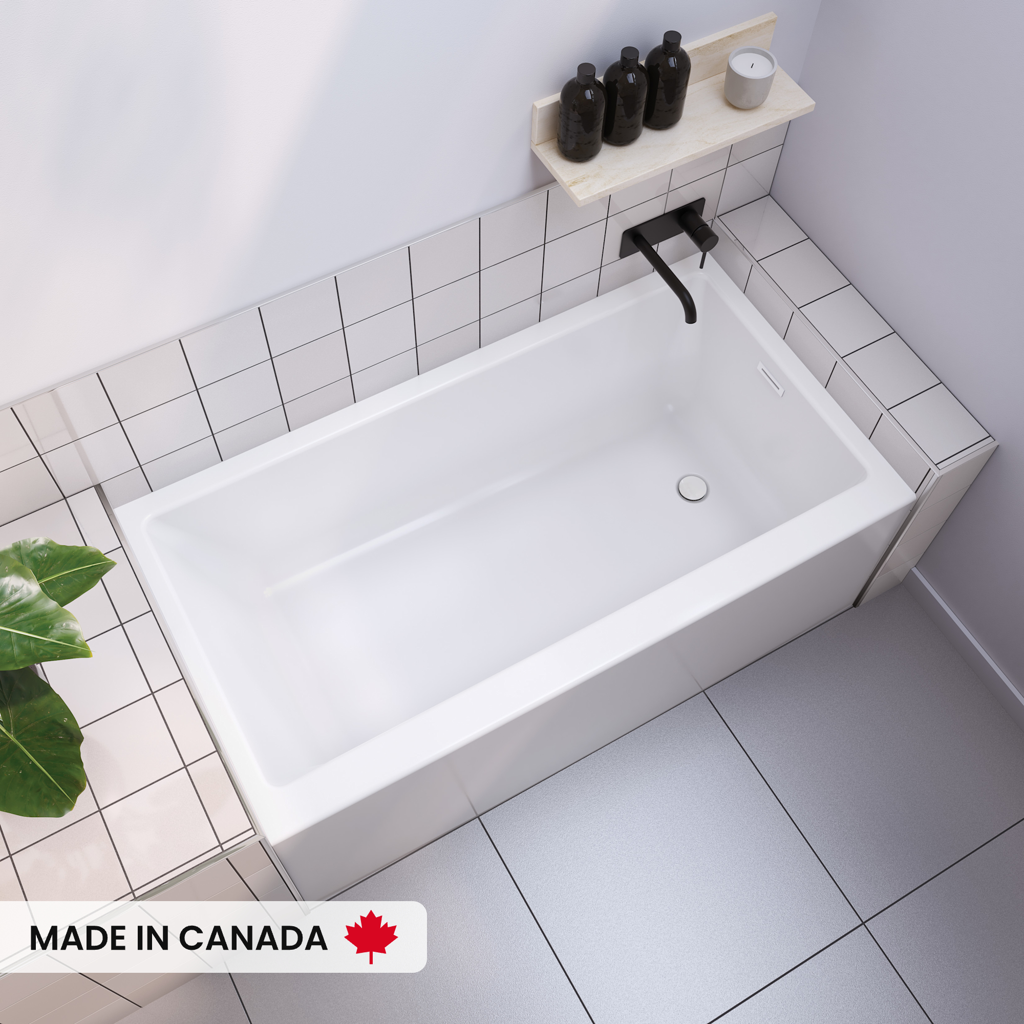 RUBIX-6030-WHITE-LINEAR-TOP-VIEW-DECO-WHITE-DRAIN