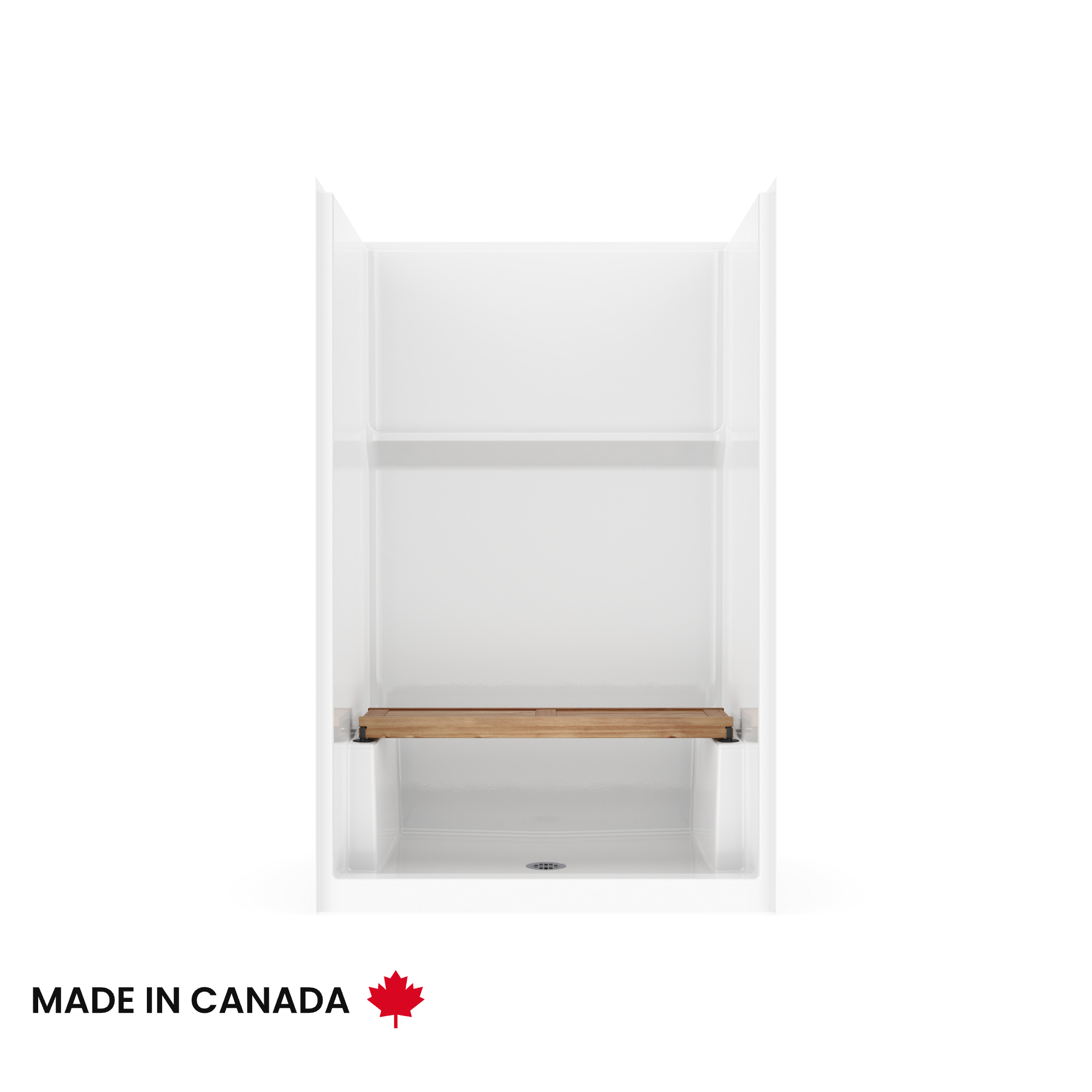 ICON-SMOOTH-WALLS-SHOWER-4834-TEAK-SEAT-STRAIGHT-CENTERED-WHT-CROP-FRONT