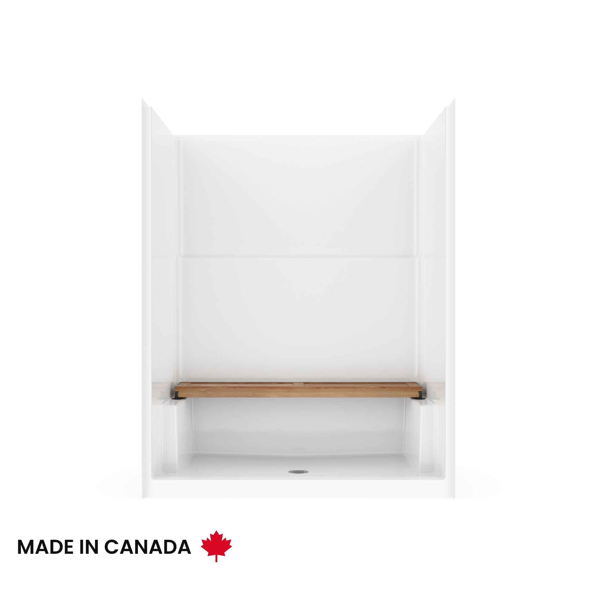 ICON-SMOOTH-WALLS-SHOWER-6036-TEAK-SEAT-STRAIGHT-WHT-CROP-FRONT
