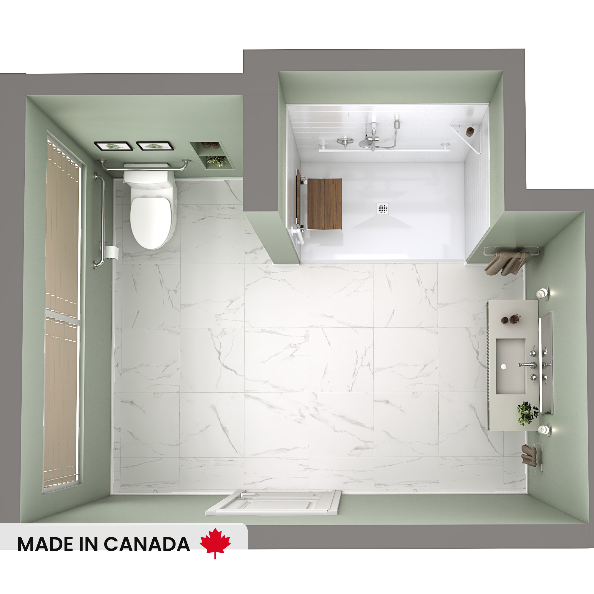NEPTUNE-ASPIRE-220519-BASE-6238-CENTER-DRAIN-WALL-KIT-RS784-WH-DECO-W-TOP-DOWN
