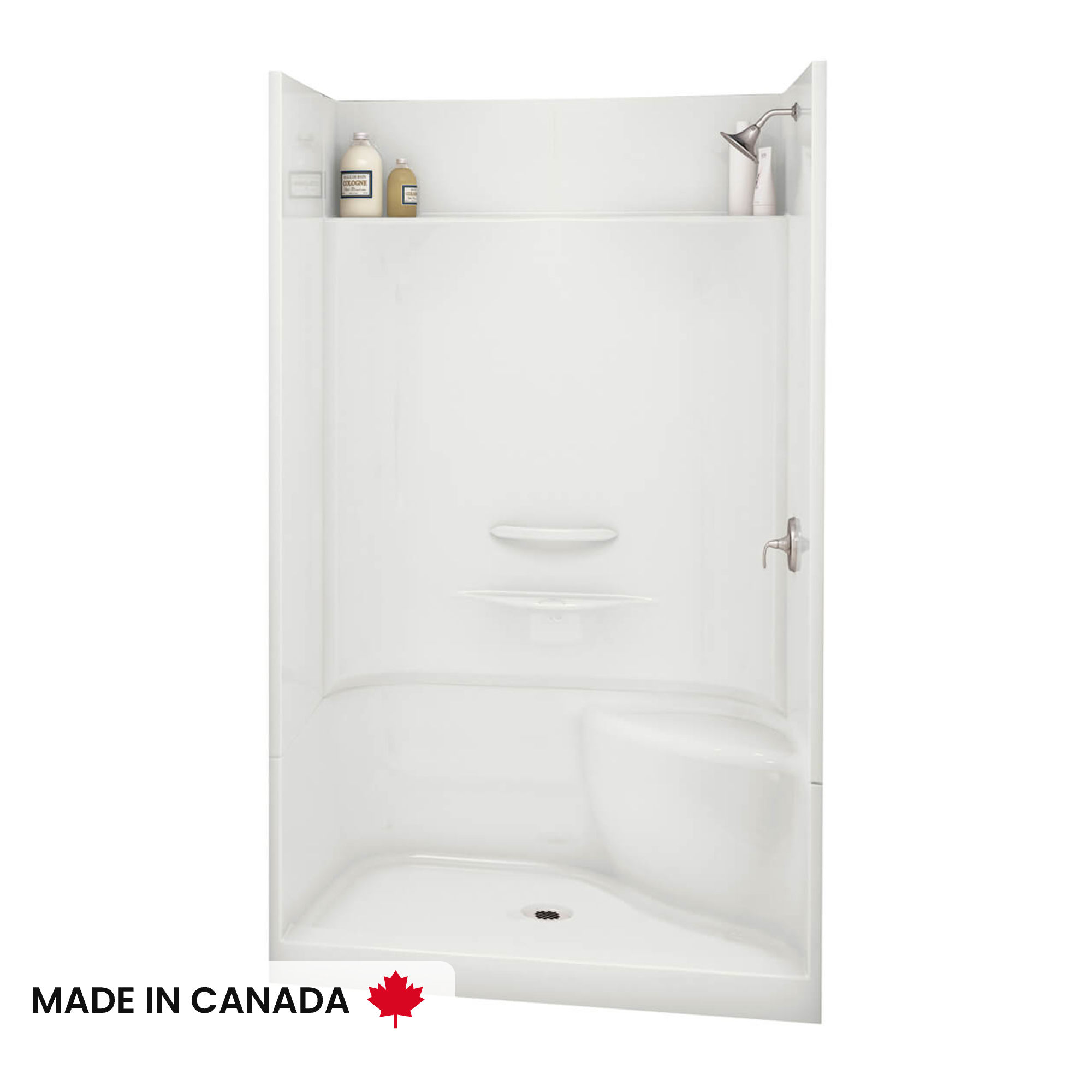 shuny品 Essence SH-4834 AcrylX Alcove Center Drain Four-Piece Shower