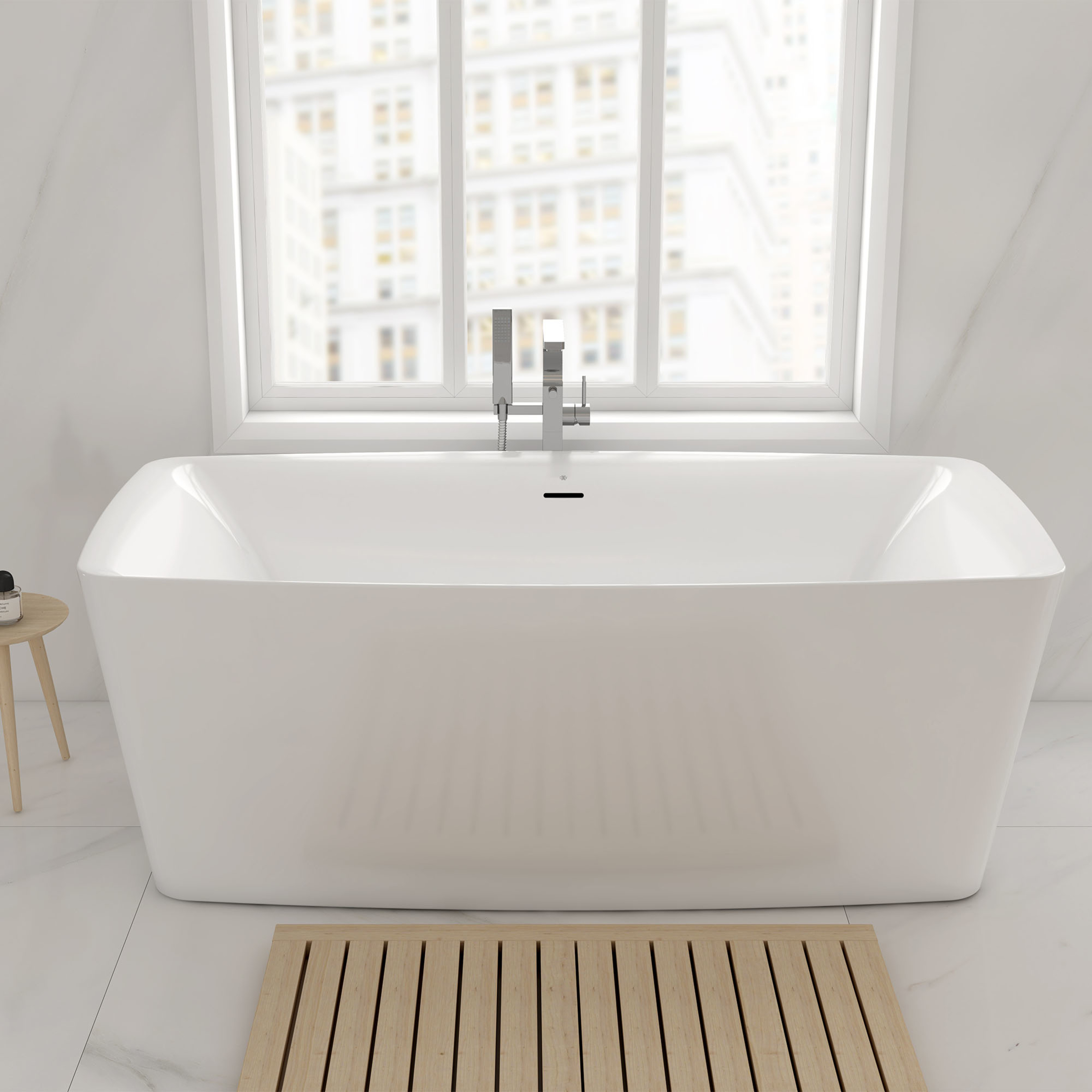 Equility 67 in. x 33 in. Freestanding Bathtub