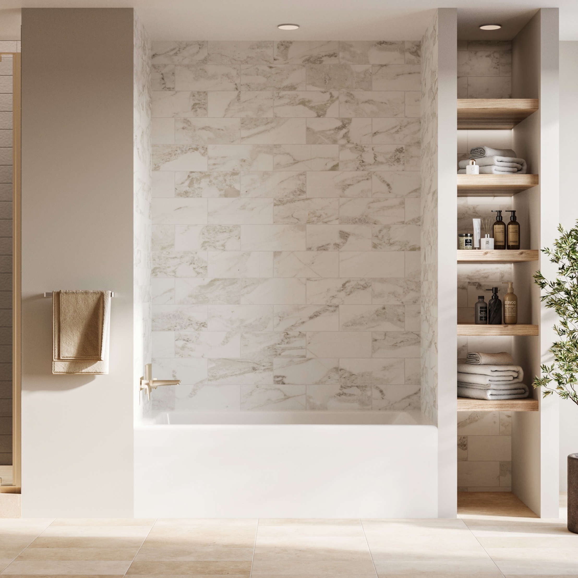 Laken Integral Apron Bathtub