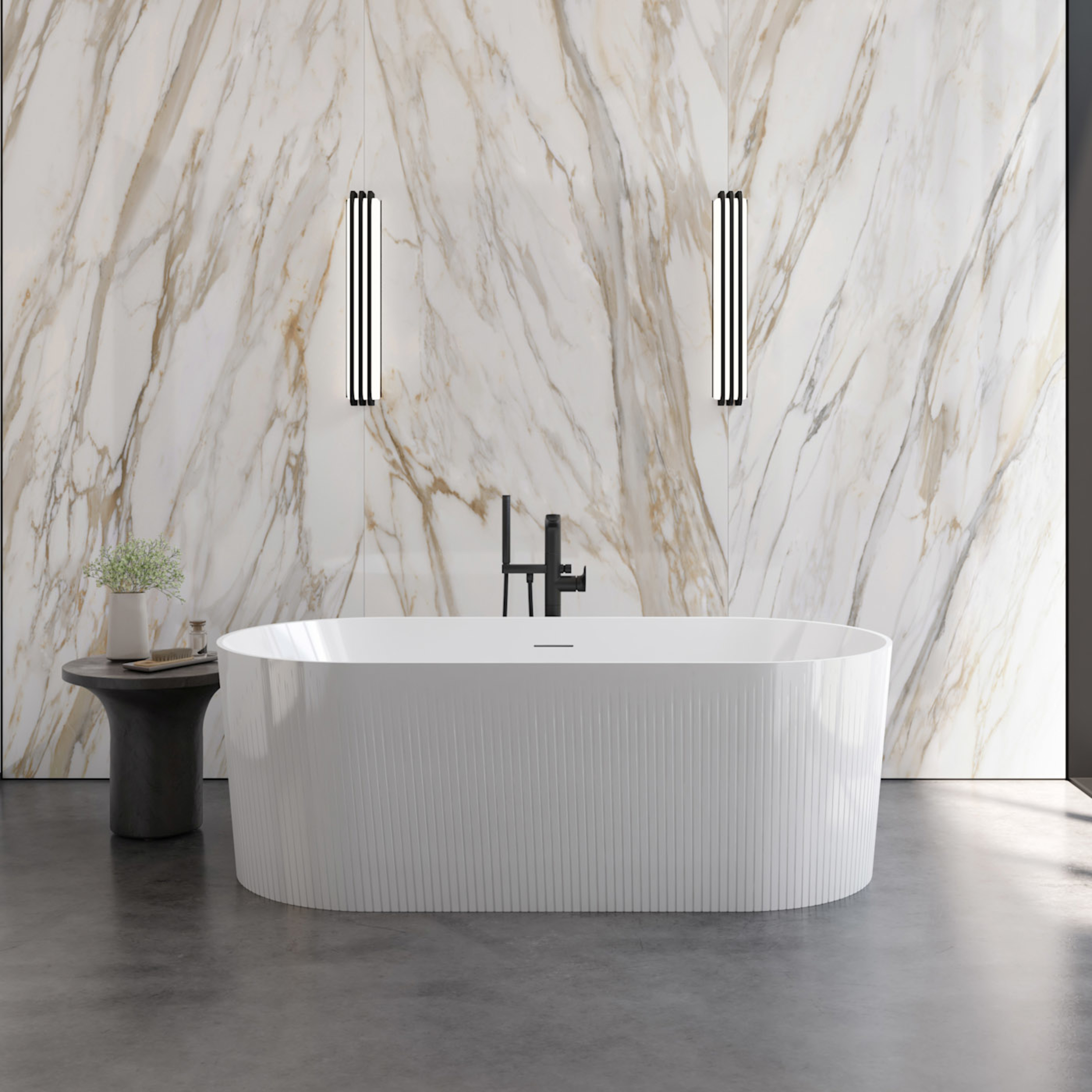 Arden Acrylic Contemporary Double Ended Tub