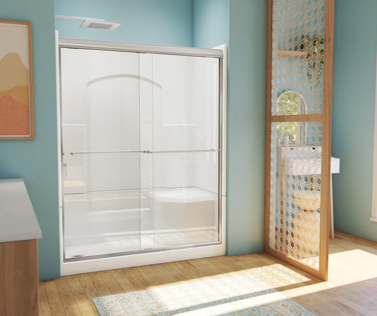 LAUREL-MOUNTAIN-SLAYDEN-BACKWALL-SHOWER-DOOR-KIT-RS361-60W-32D-BN-DECO-W