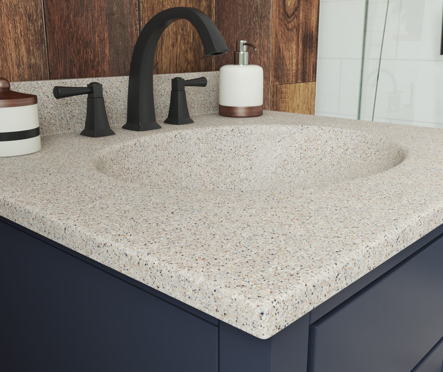 VT1B2231 Ellipse 22 x 31 Single Bowl Vanity Top in Bermuda VT1B2231 Ellipse 22 x 31 Single Bowl Vanity Top in Bermuda