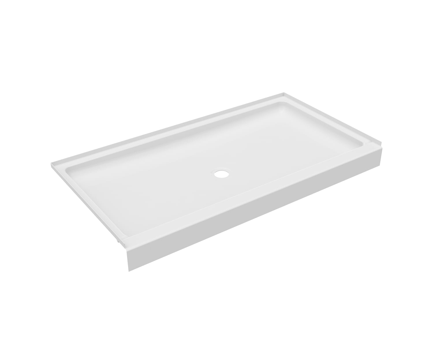 Veritek 32 in. x 60 in. Single Threshold Center Drain Shower Pan in White Veritek 32 in. x 60 in. Single Threshold Center Drain Shower Pan in White