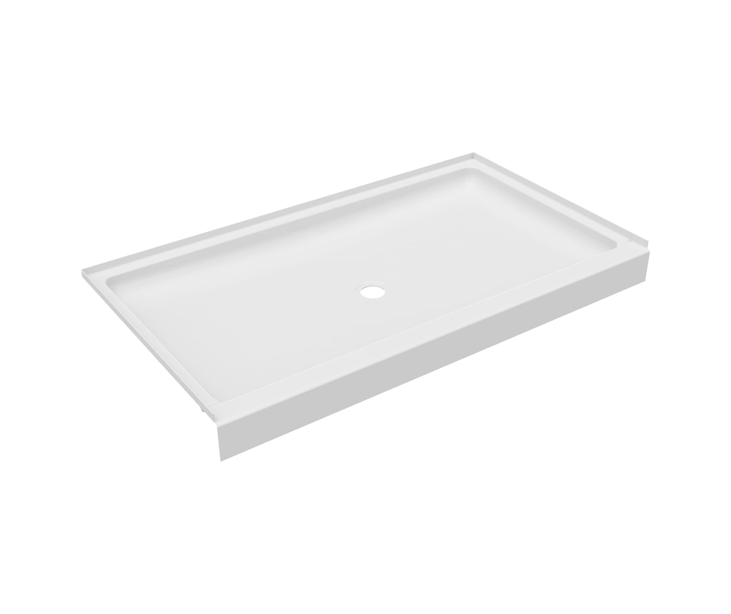 Veritek 32 in. x 60 in. Single Threshold Center Drain Shower Pan in White Veritek 32 in. x 60 in. Single Threshold Center Drain Shower Pan in White