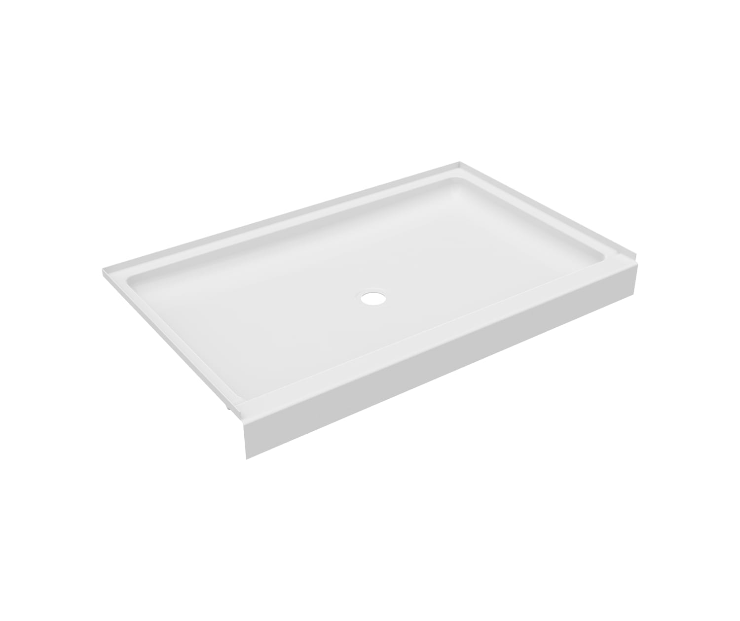 Veritek 34 in. x 54 in. Single Threshold Center Drain Shower Pan in White Veritek 34 in. x 54 in. Single Threshold Center Drain Shower Pan in White