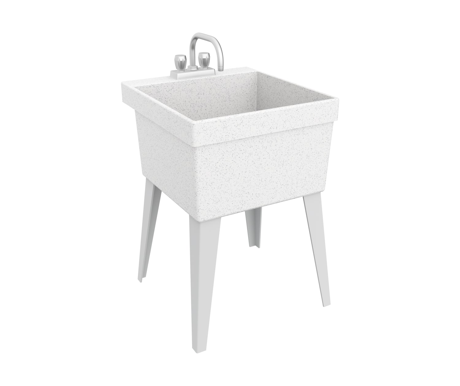 MF F 22 x 24 Veritek Floor Mount Single Bowl Laundry Tub in Flock Sink Swan en