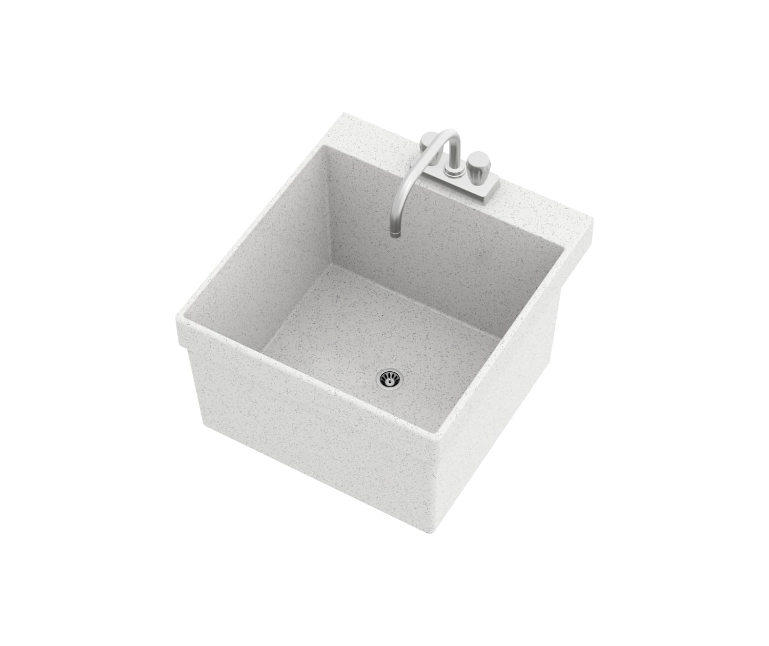 21.5 in. x 24 in. Stainless Steel Utility Wall Mount Sink with Single Hole for Faucet 21.5 in. x 24 in. Stainless Steel Utility Wall Mount Sink with Single Hole for Faucet
