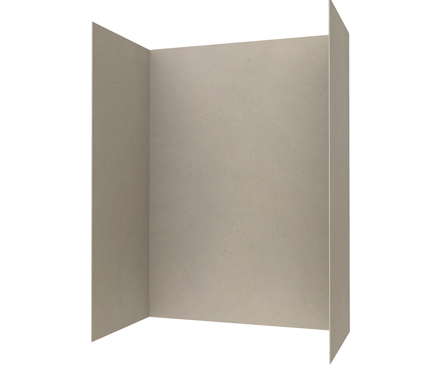 Crystal Colors 48 in. x 96 in. 1-Piece Easy Up Adhesive Corner Panel in Crystal White Crystal Colors 48 in. x 96 in. 1-Piece Easy Up Adhesive Corner Panel in Crystal White