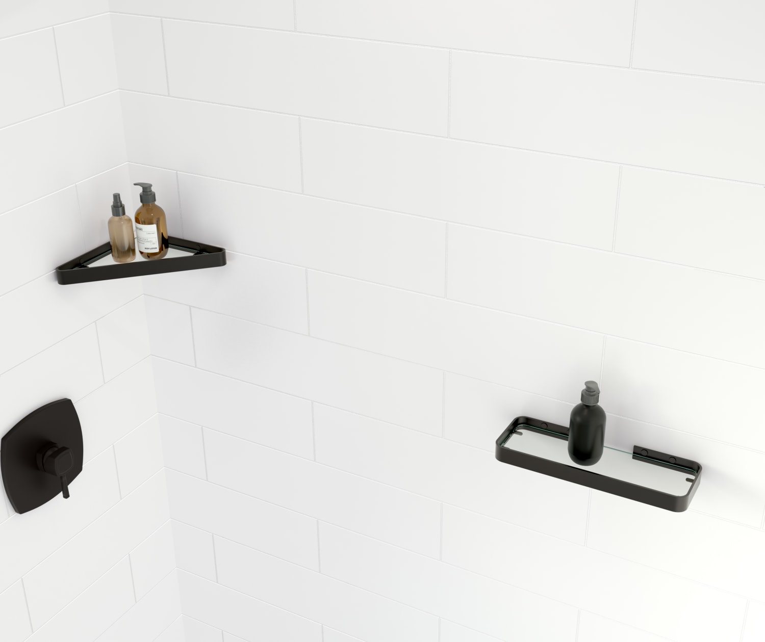 Standard Height Of Bathroom Fittings  Shower shelves, Shower corner shelf,  Shower tile