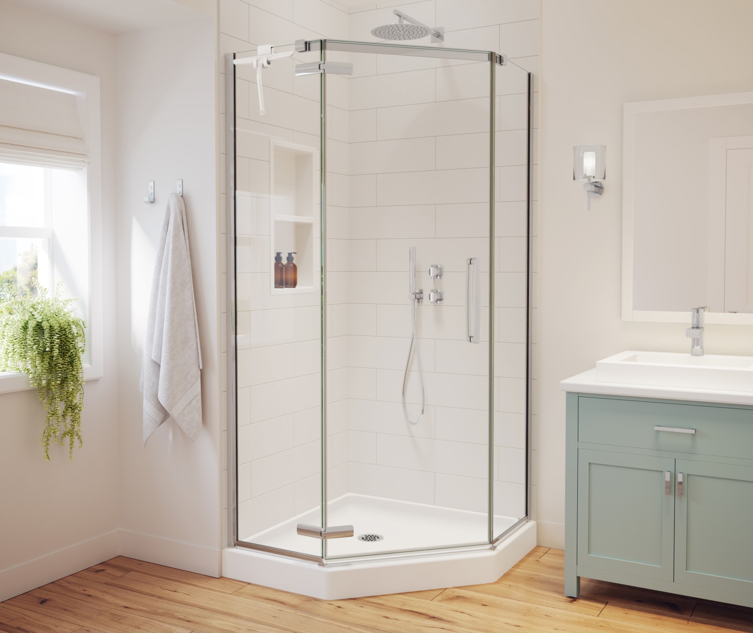 SWAN-MOD-ST-SS38NEO-RS2413-VESSEL-SINK-WHT-HOOKS-CORNER-EDGE-TRIMS-CHR-MAAX-LINK-CURVE-DOOR-CHR-DECO