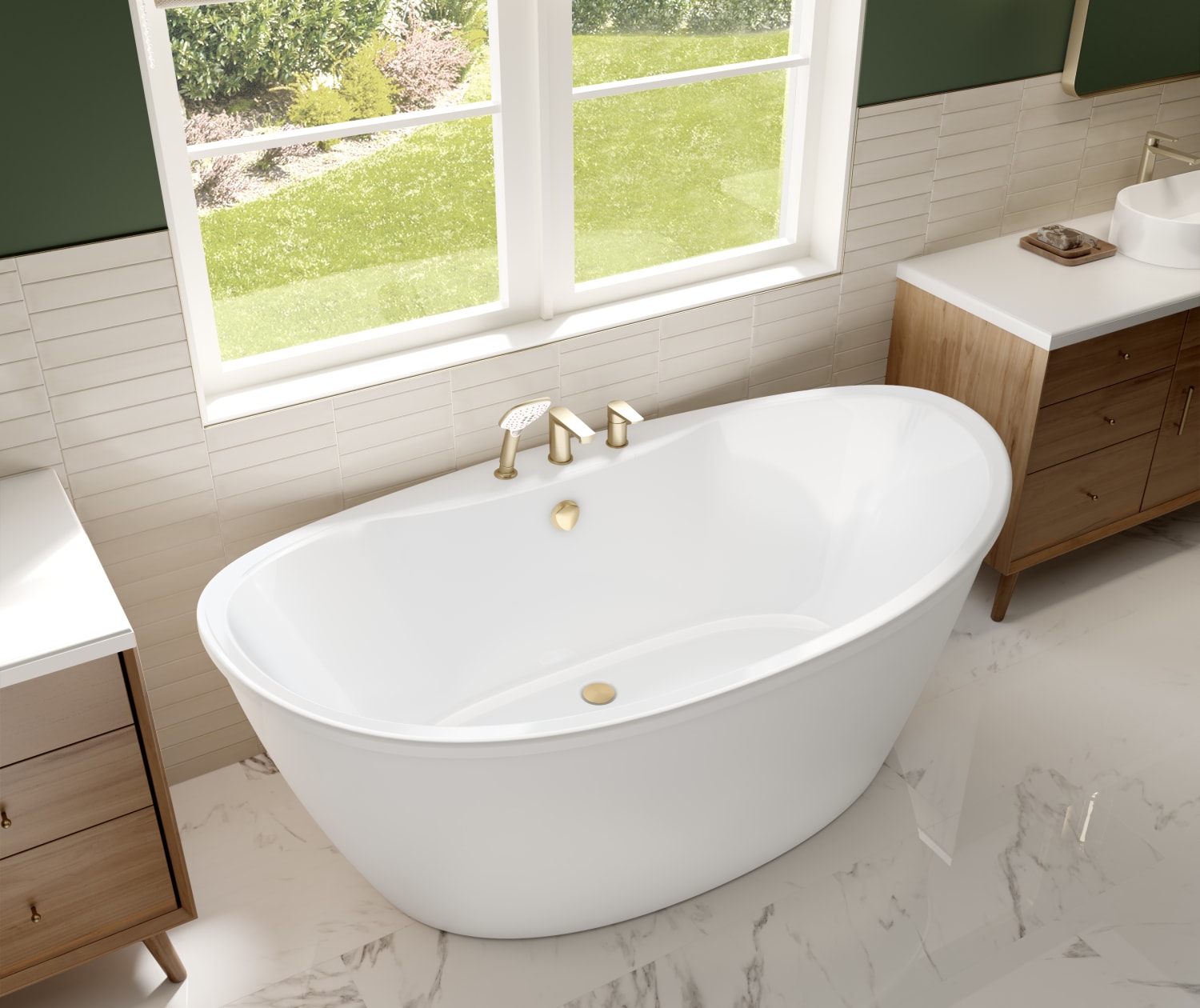 CLYDE- Freestanding Double-Wall Acrylic Bath - Inver Bathroom Designs