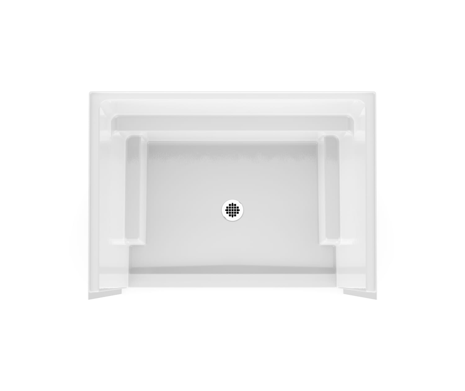 Icon MSH4834X AFR Acrylx Alcove Center Drain One-piece Shower in White |  Shower, Clarion en