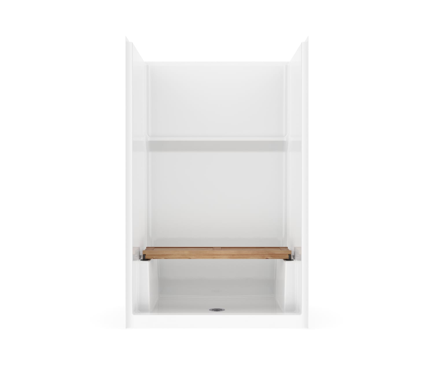 ICON-SMOOTH-WALLS-SHOWER-4834-TEAK-SEAT-STRAIGHT-CENTERED-WHT-CROP-FRONT