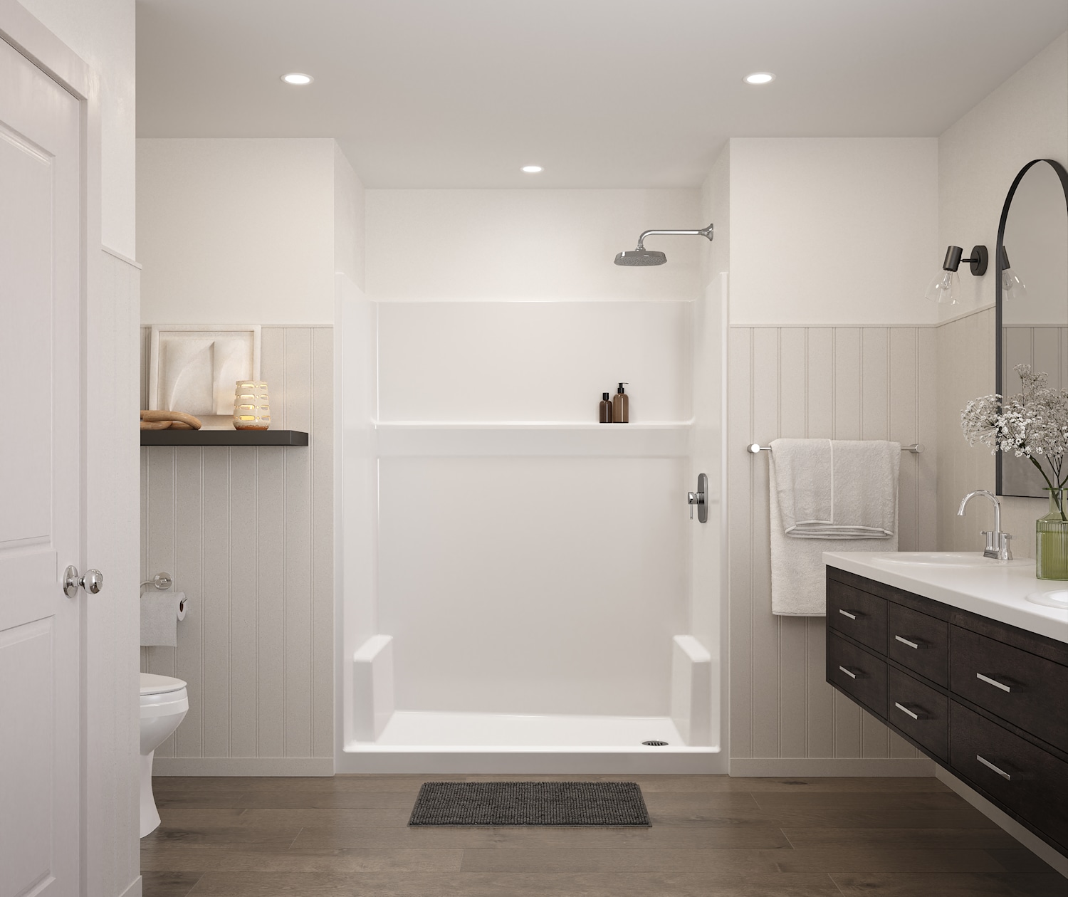 AQUATIC-ICON-SMOOTH-WALLS-SHOWER-6030-WHT-DECOR-FRONT