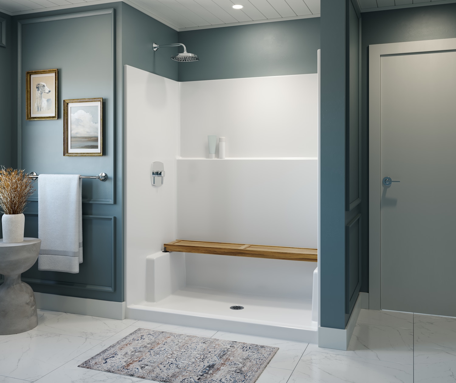 AKER-6036-SHOWER-ICON-SMOOTHWALLS-WHITE-DECOR-STRAIGHT-BENCH
