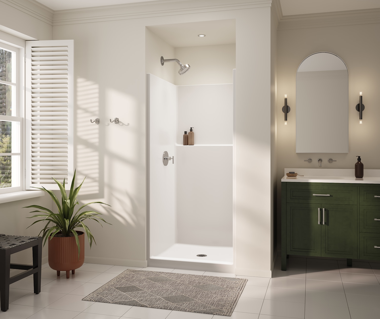 CLARION-3636-SHOWER-ICON-SMOOTHWALLS-WHITE-DECOR