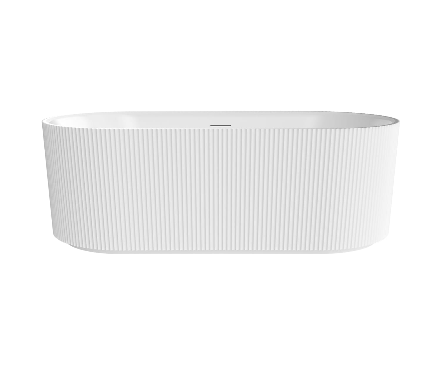 Tori 6732 Acrylic Freestanding Center Drain Bathtub in White