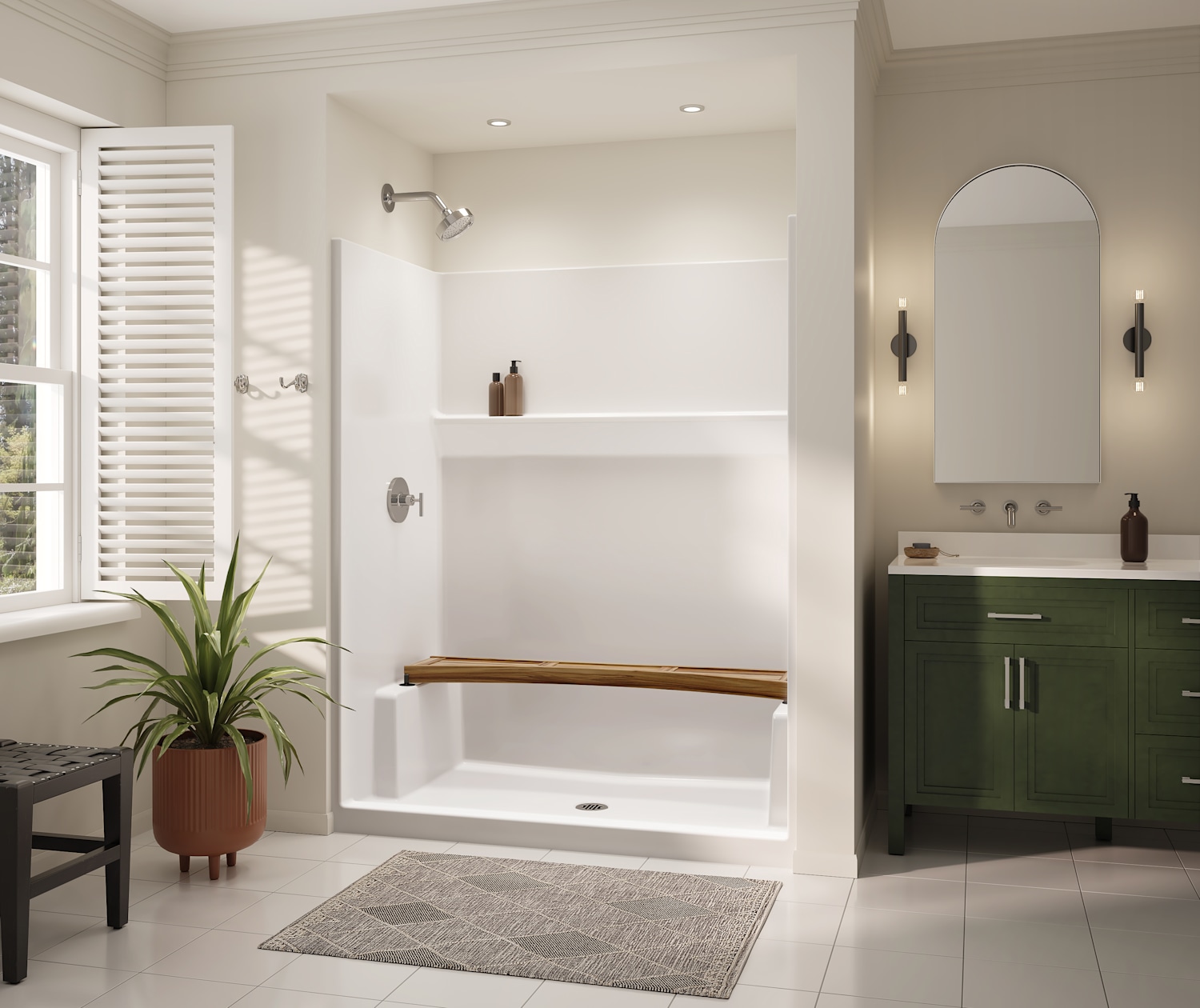 CLARION-6034-SHOWER-ICON-SMOOTHWALLS-WHITE-DECOR-CURVED-BENCH