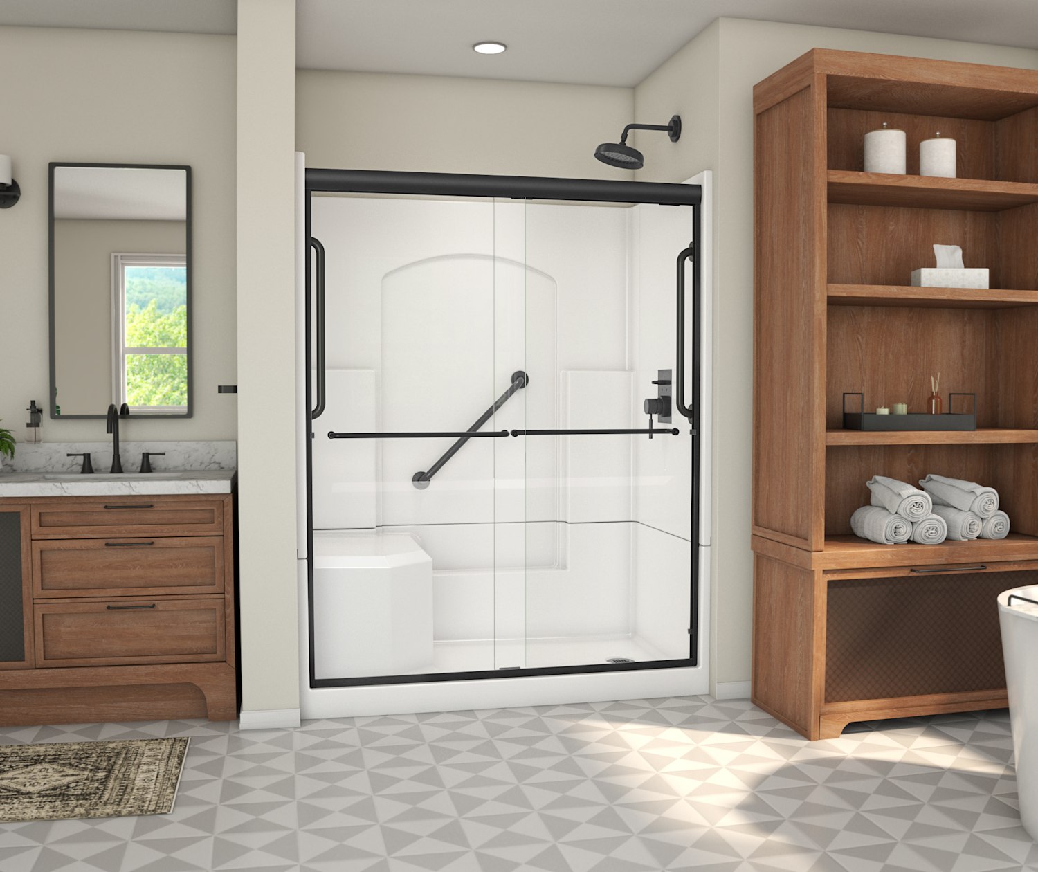 LAUREL-MOUNTAIN-RAMER-PLUS-SHOWER-DOOR-PACKAGE-RS797-MB-DECO-W