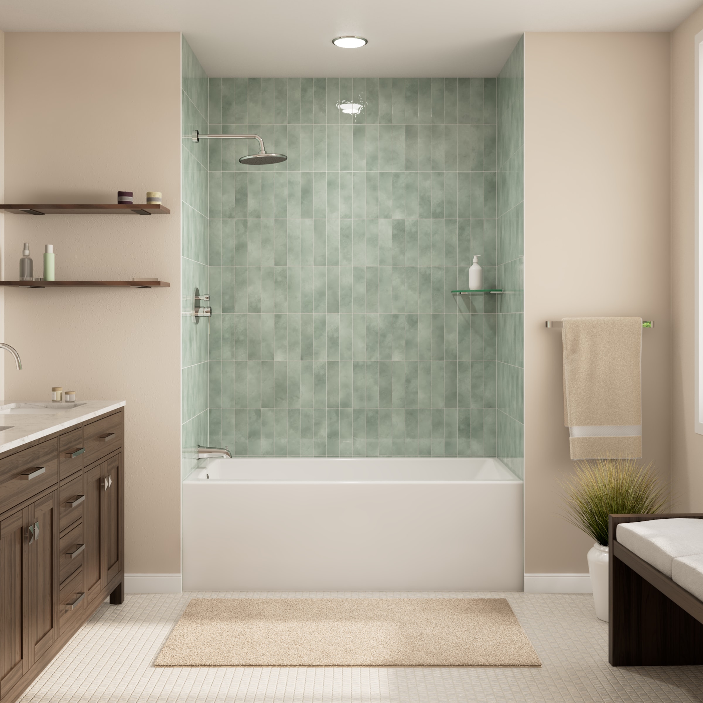 DreamLine Essence-H 56 - 60 inch W x 60 inch H Semi-Frameless