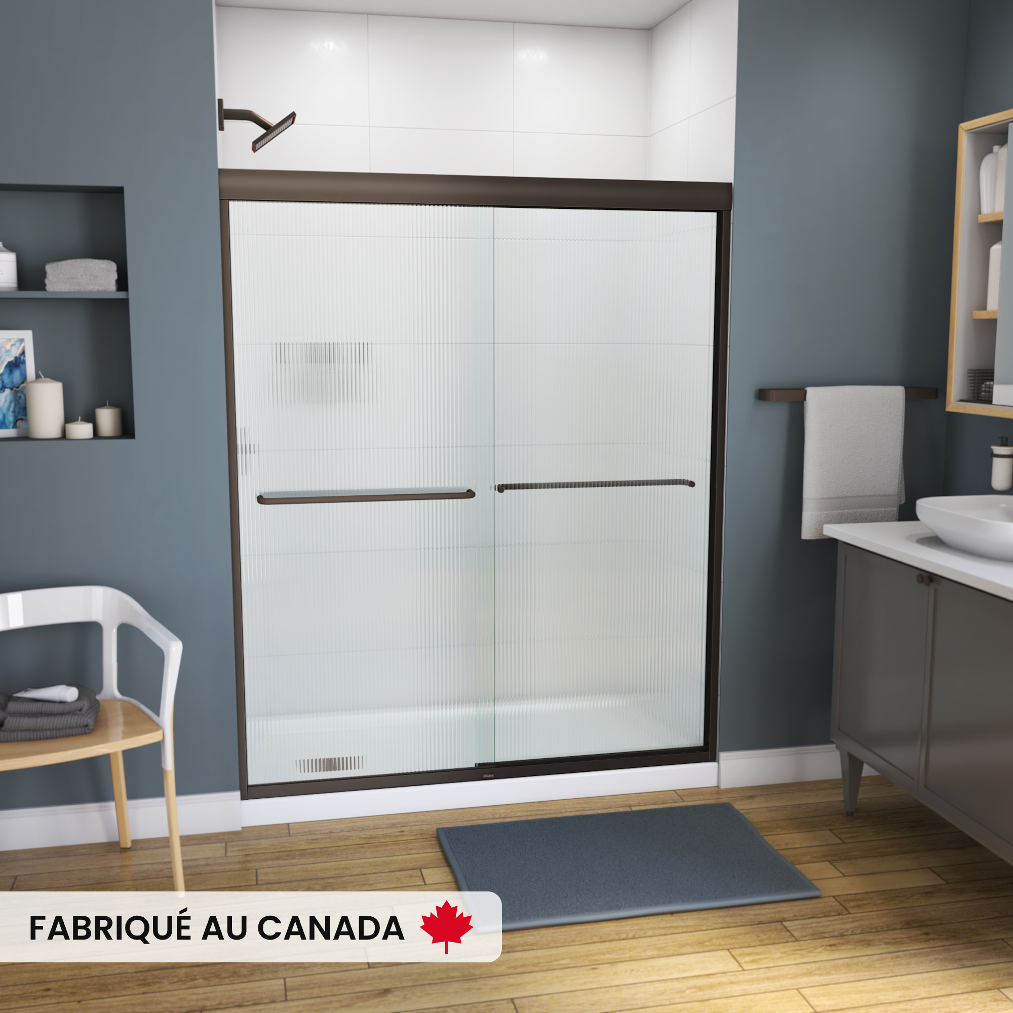 MAAX-KAMELEON-59W-SHOWER-DOOR-RS739-FLUTED-DB