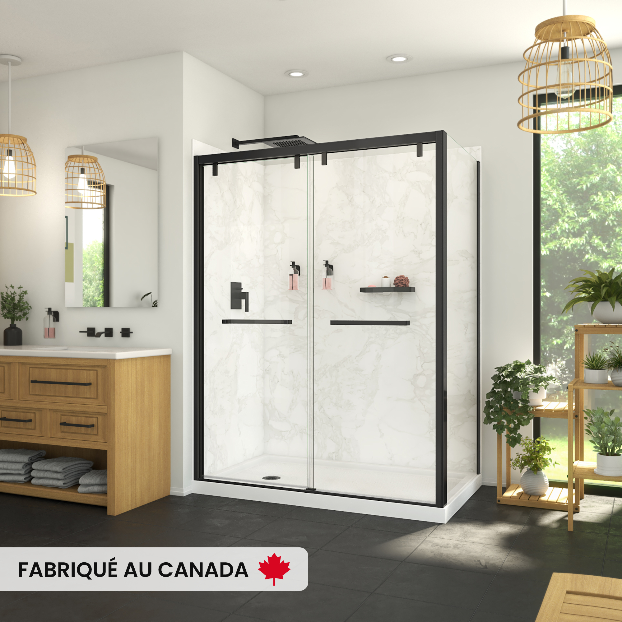 MAAX-ROKA-BASE-6036-WH-UTILE-CALCUTTA-CRN-LH-MB-DOOR-DECO-W