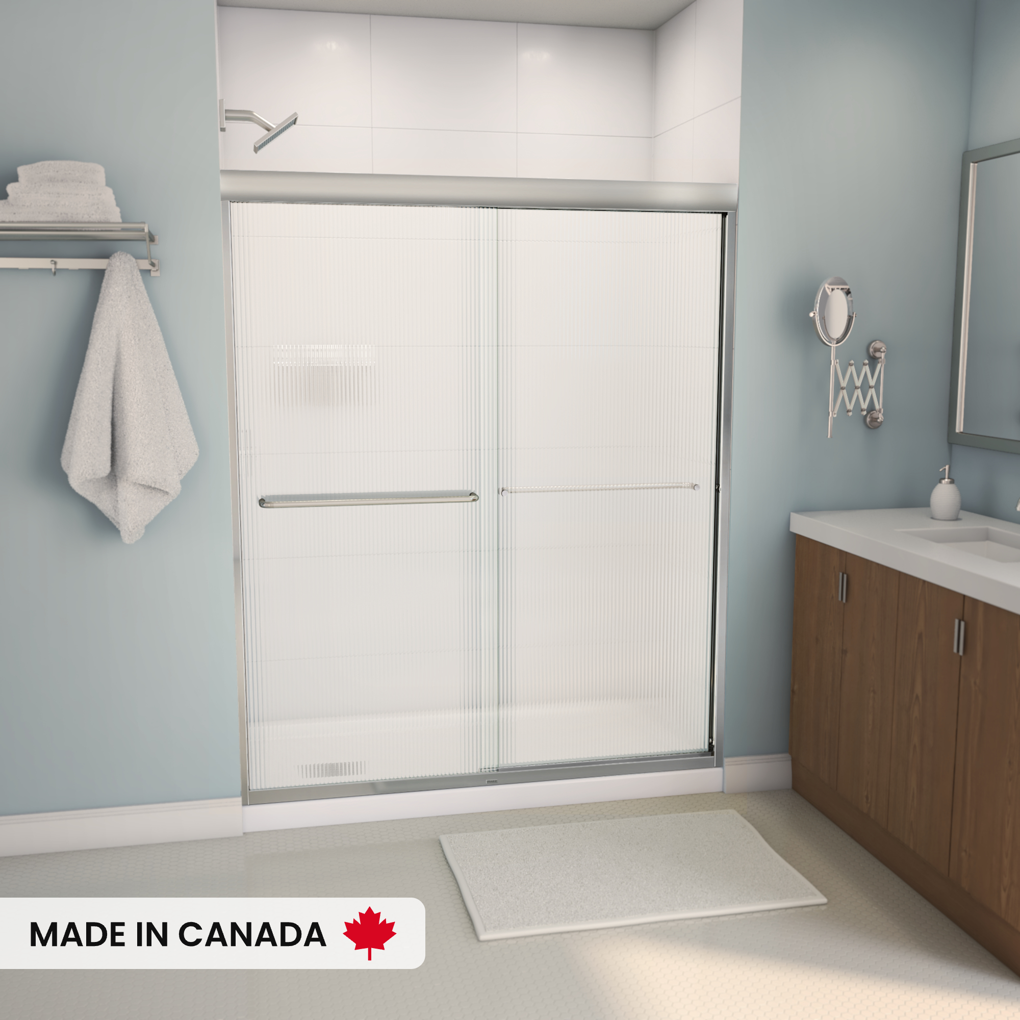 MAAX-AURA-59W-SHOWER-DOOR-RS738-FLUTED-BN