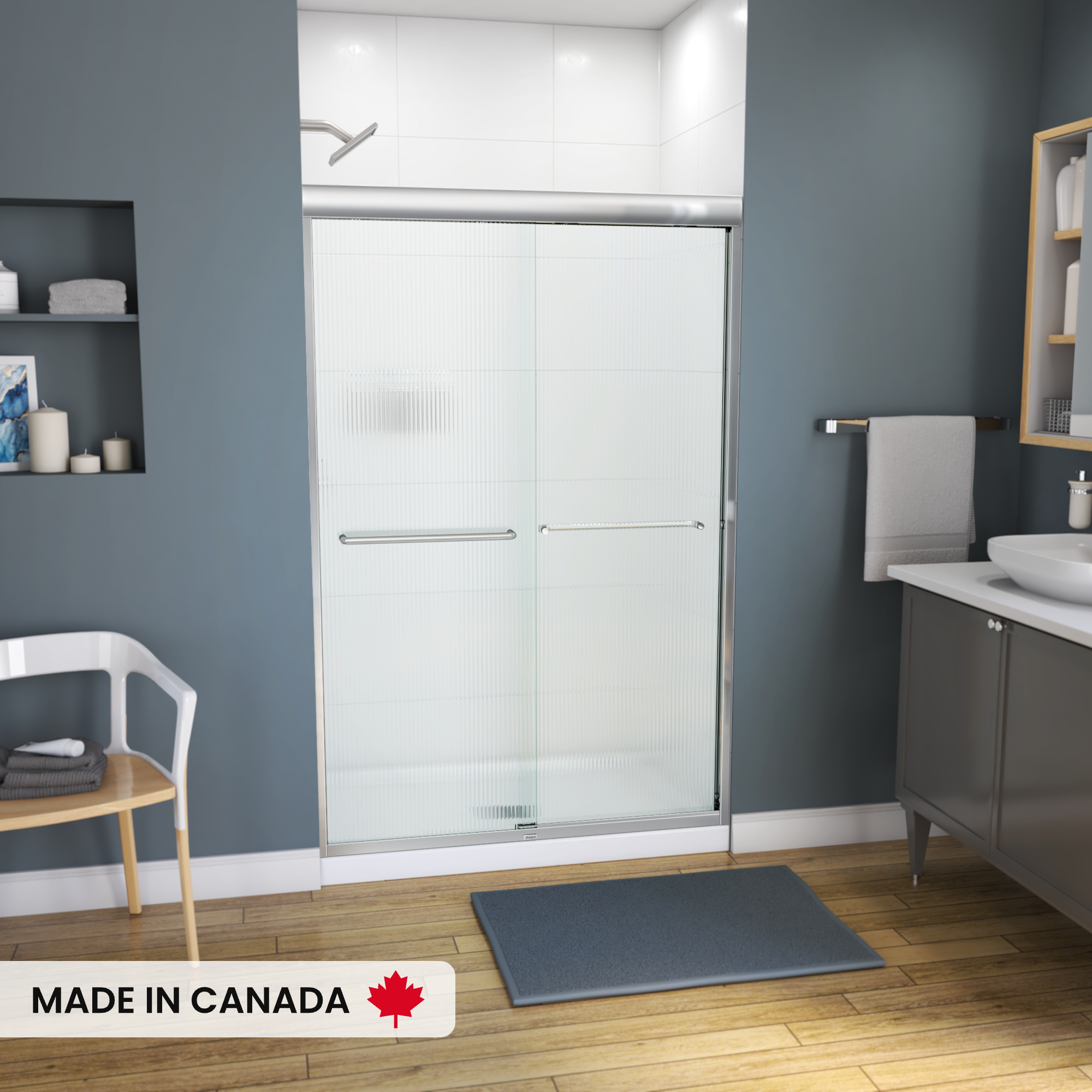 MAAX-KAMELEON-47W-SHOWER-DOOR-RS739-FLUTED-CH