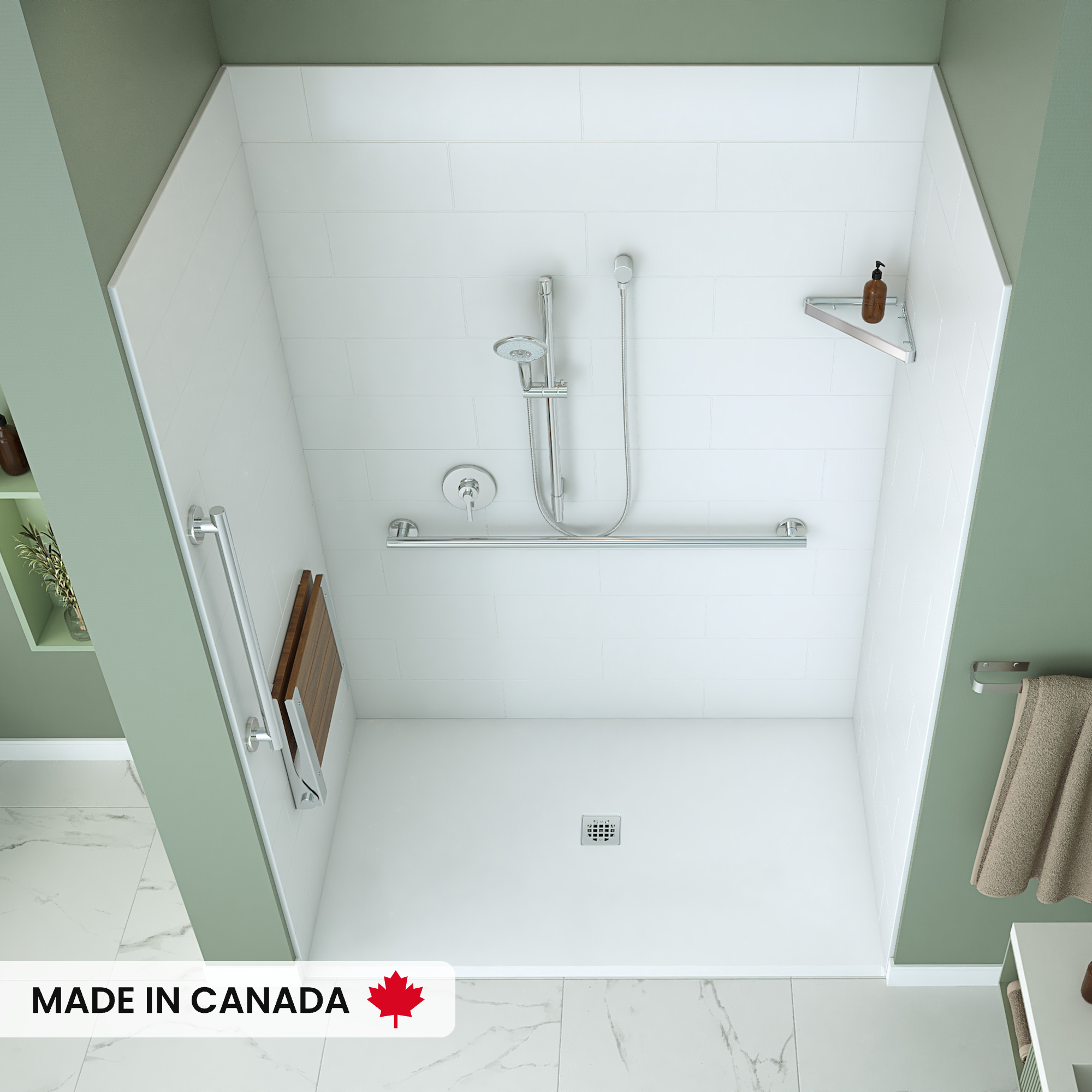 NEPTUNE-ASPIRE-220519-BASE-6238-CENTER-DRAIN-WALL-KIT-RS784-CH-DECO-W-SEAT-UP-TOP