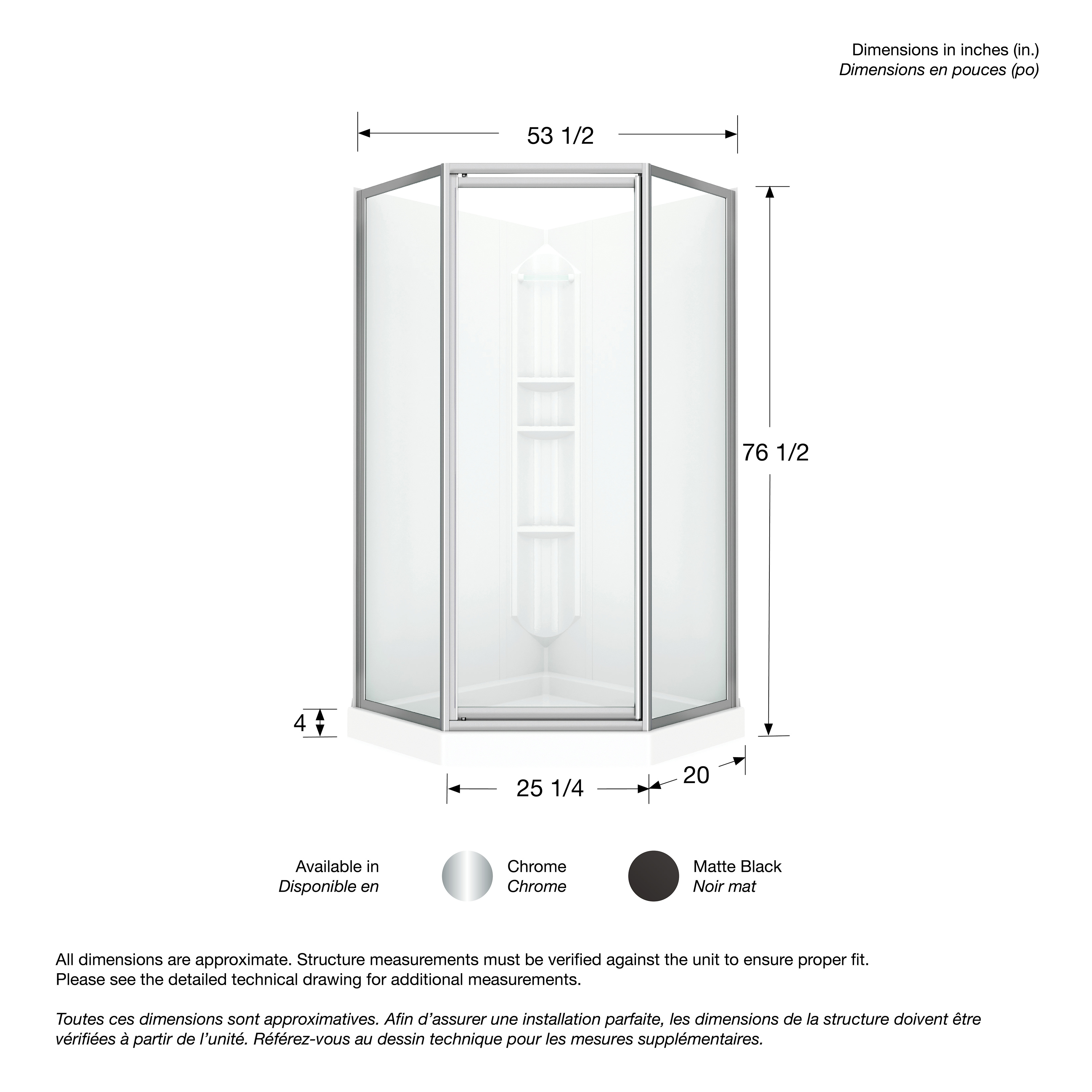 MAAX-ATLANTIC-SH-KIT-CLR-GLASS-DIM