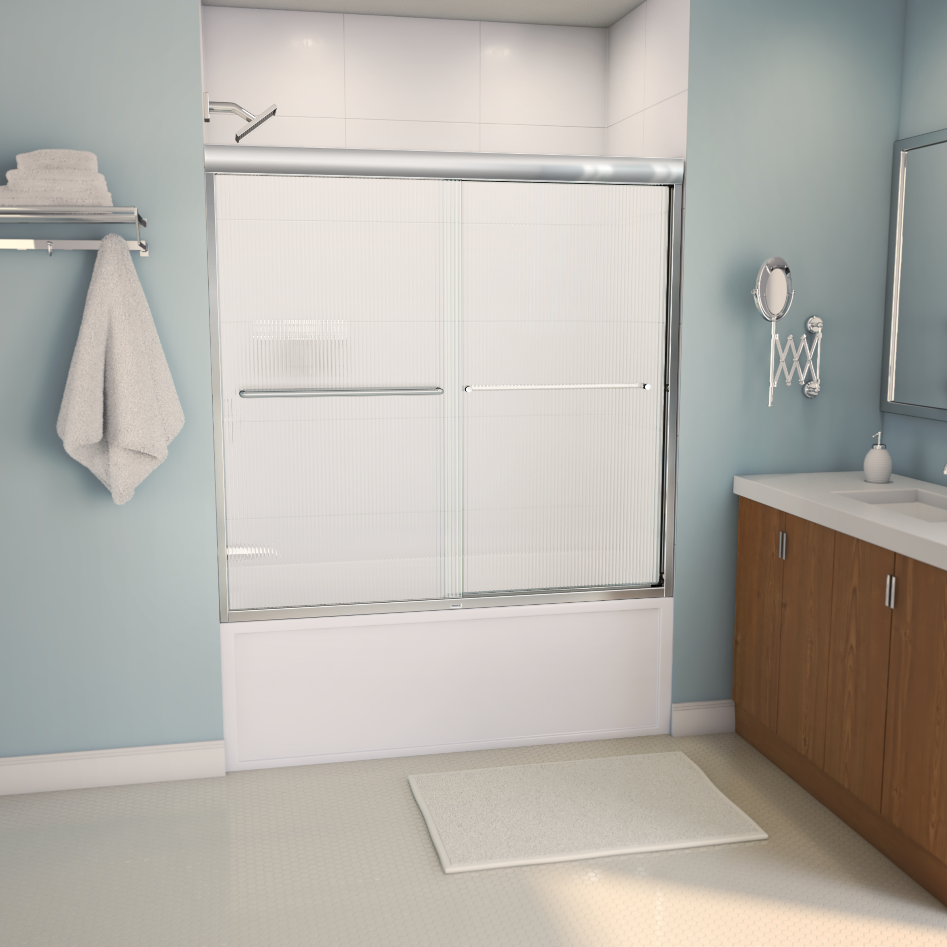 SMIN-3060 AcrylX Alcove Left-Hand Drain Bath in White