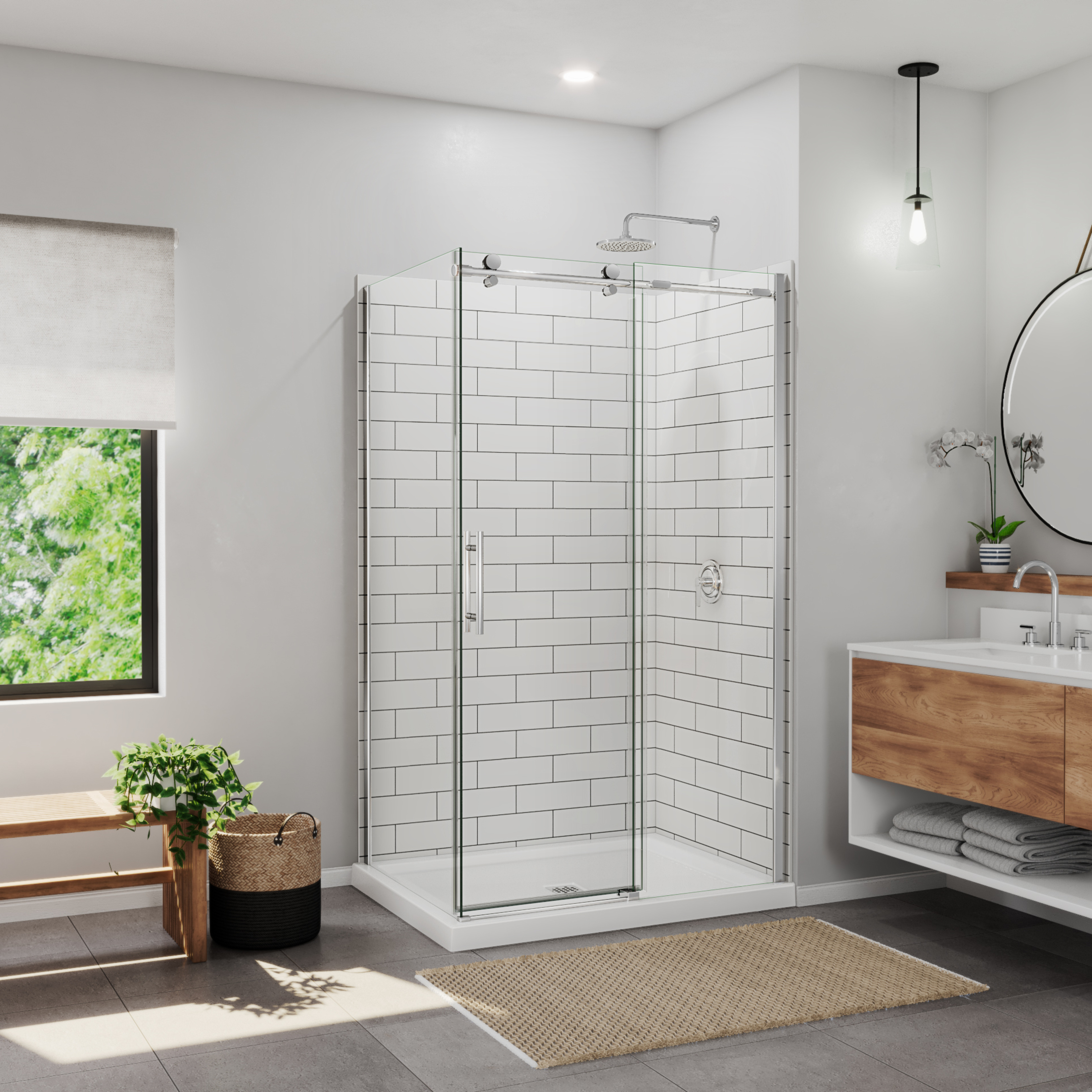 Ibiza 45-47 x 78 in. 8mm Sliding Shower Door for Alcove