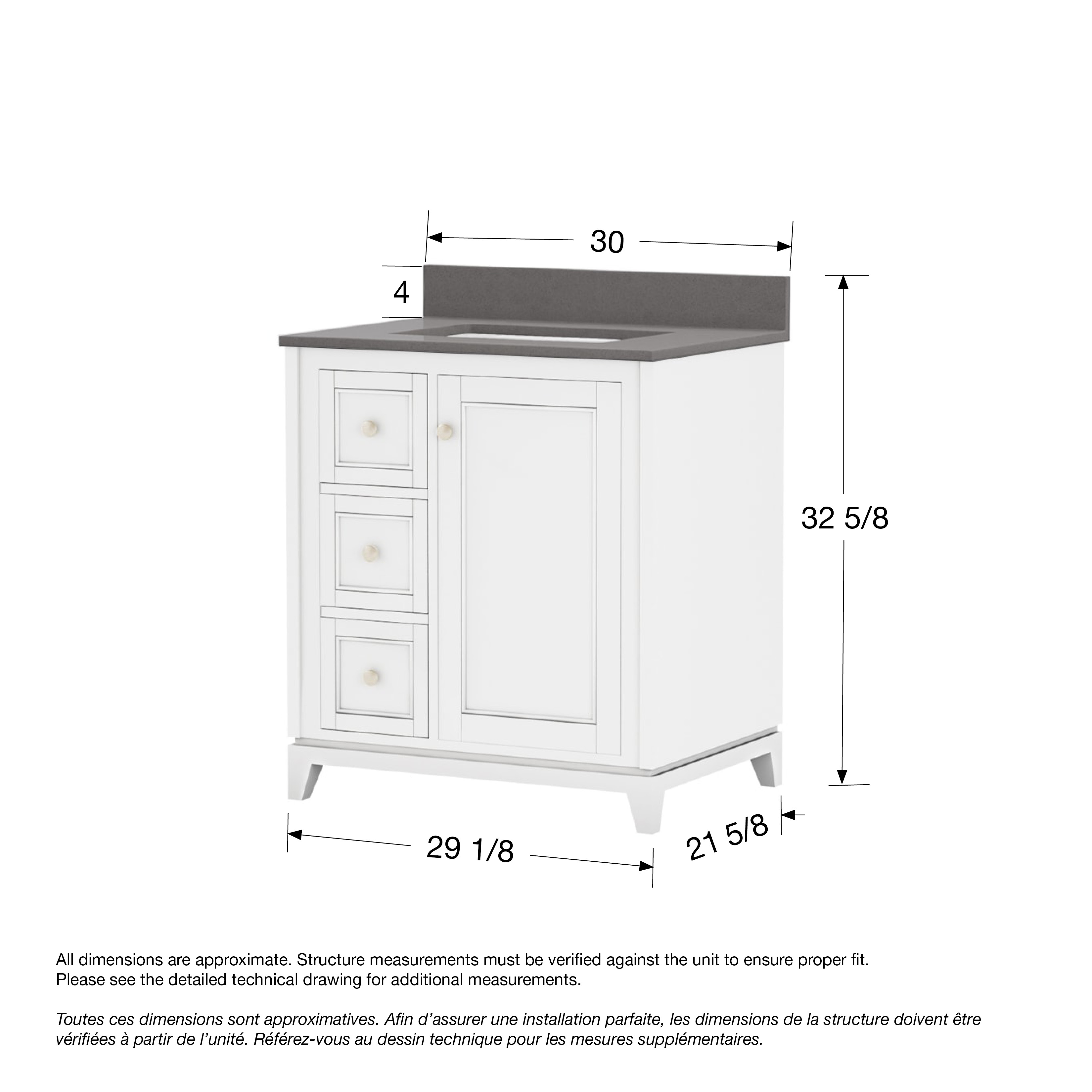 MAAX-VANURIA-SQR-30R-WH-GRY-DIM