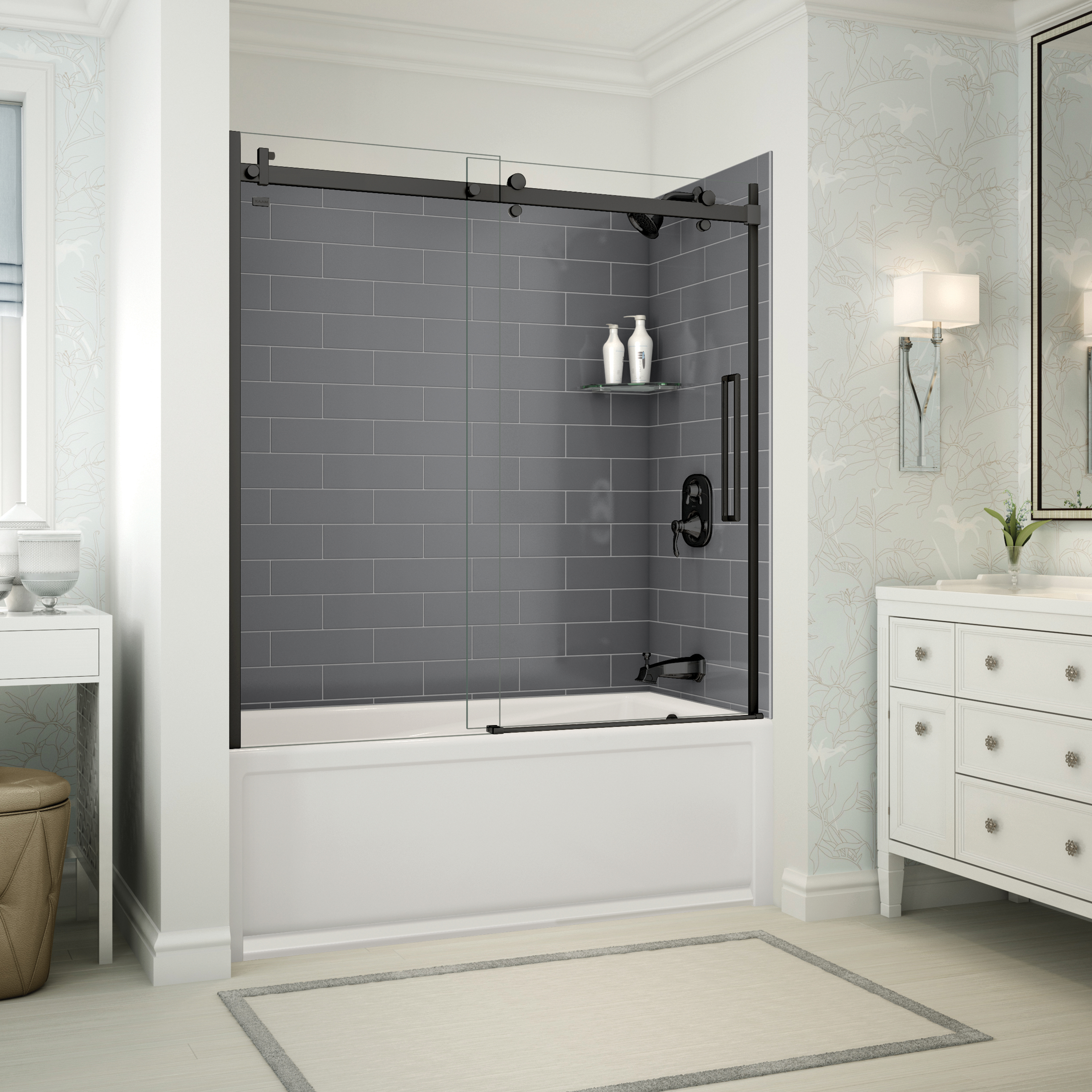 6032DMIN 60 x 32 AcrylX Drop-in Universal Drain Whirlpool Bathtub
