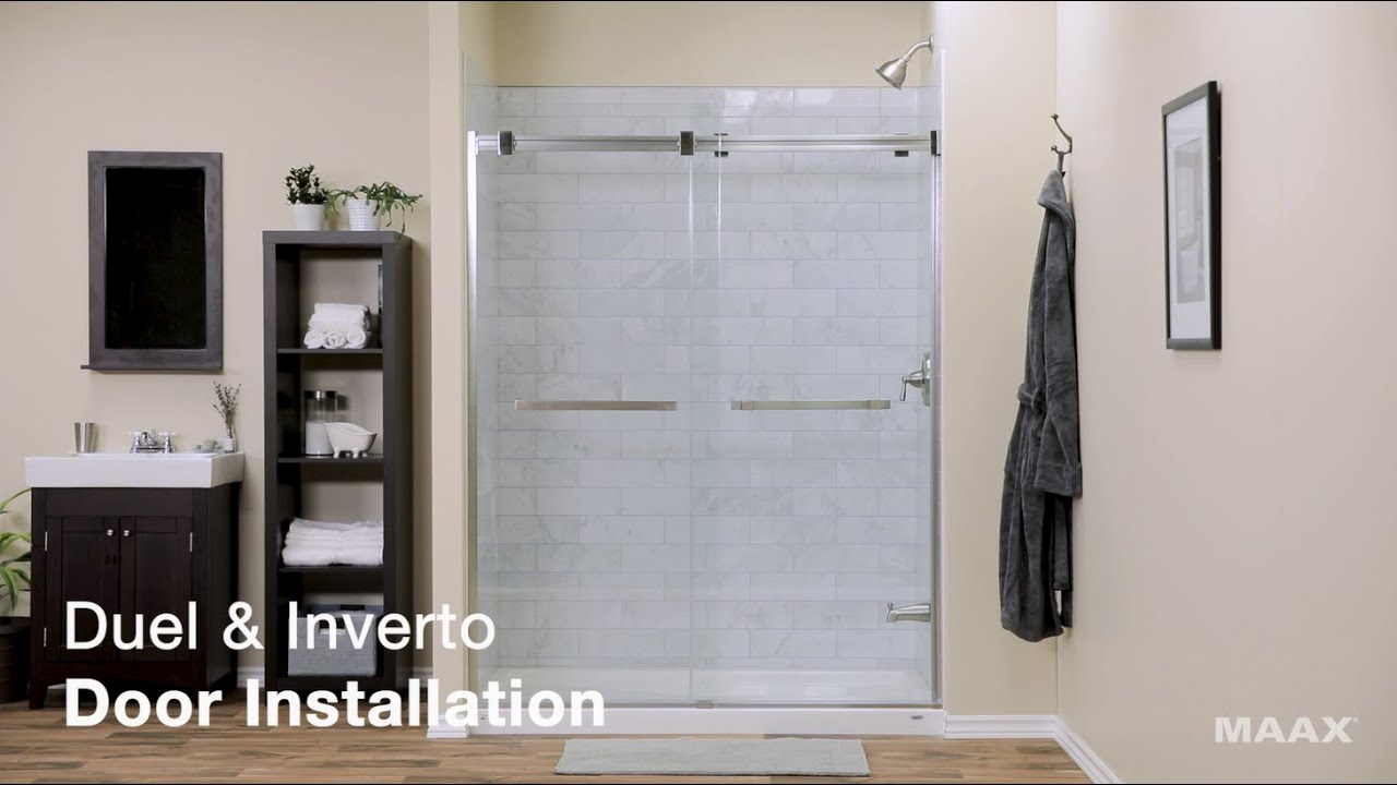 MAAX Duel InVerto Shower Door Installation