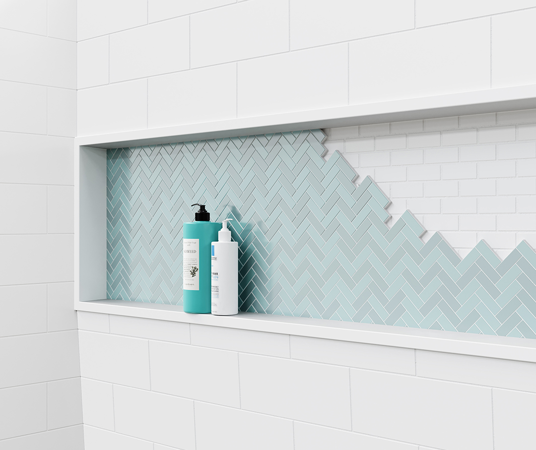 Customizable Bathroom Shelf
