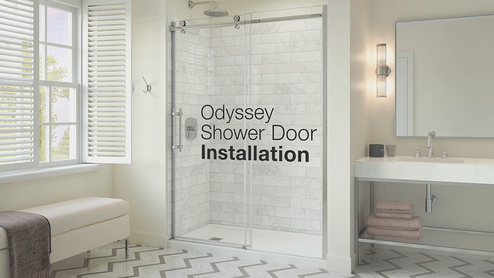 Kohler cursiva shower door installation video