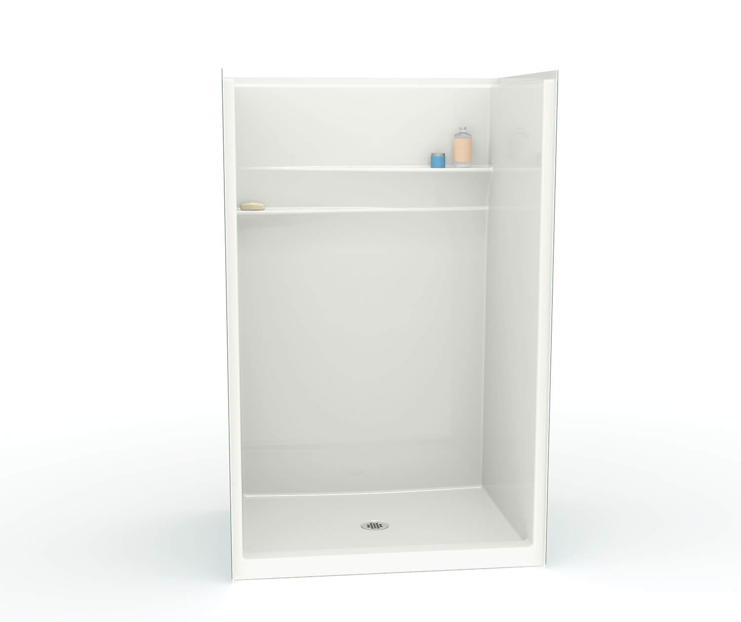 Roku6⭐︎ 様 NEUTRALWORKS. KSU62141 8足セット 4836 SH AcrylX™ Alcove Center Drain One-Piece Shower in White