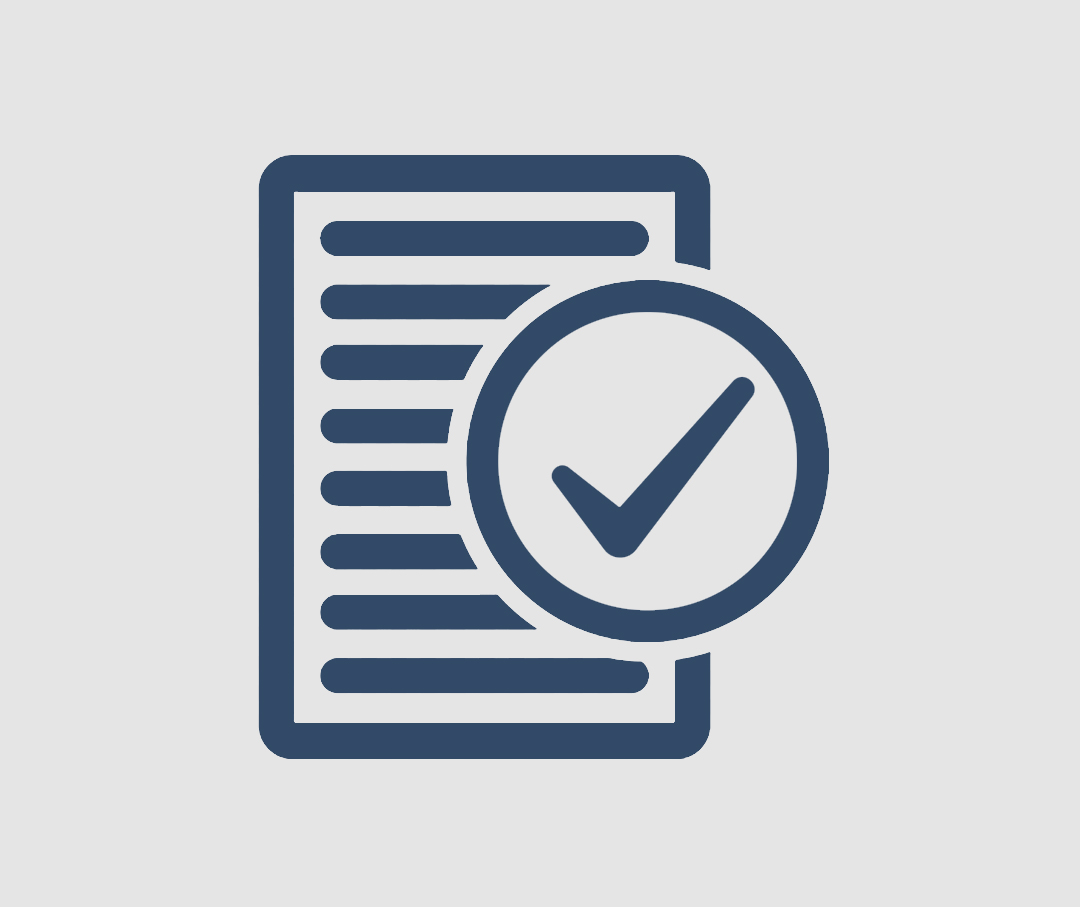 Graphic of a list on paper widget.