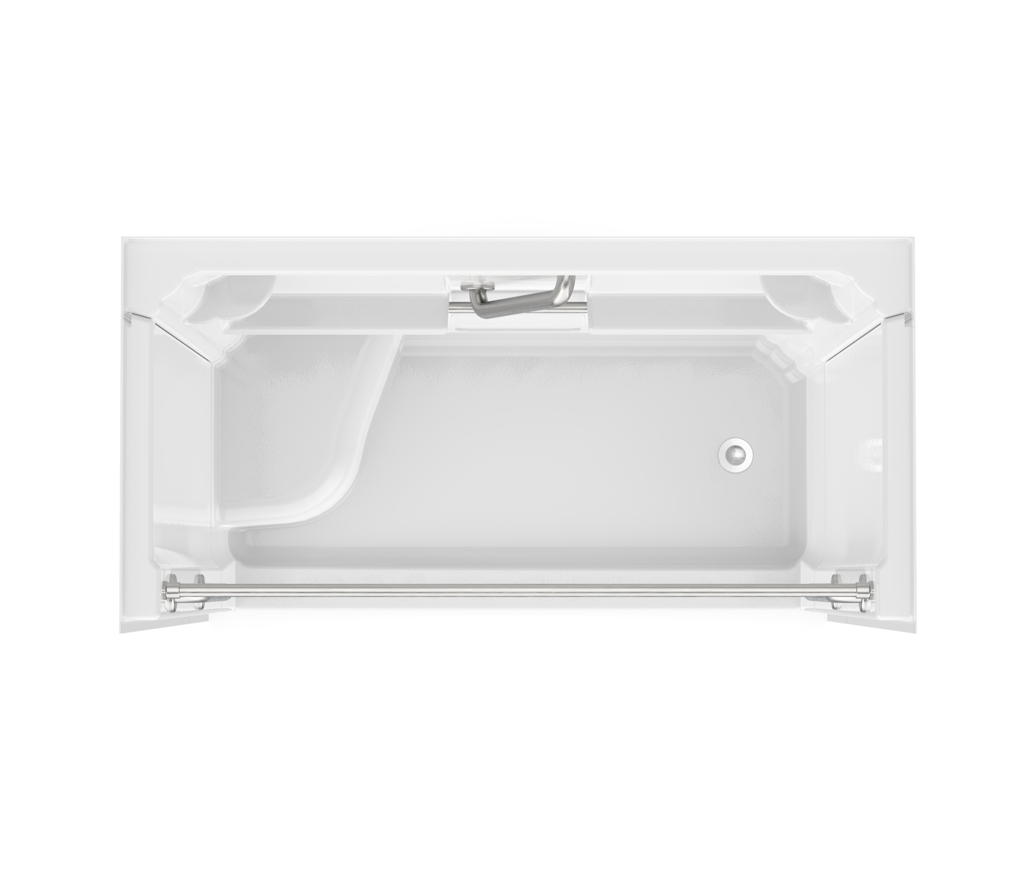 Almedia 60 x 30 AcrylX Alcove Right-Hand Drain Four-Piece Shower in White