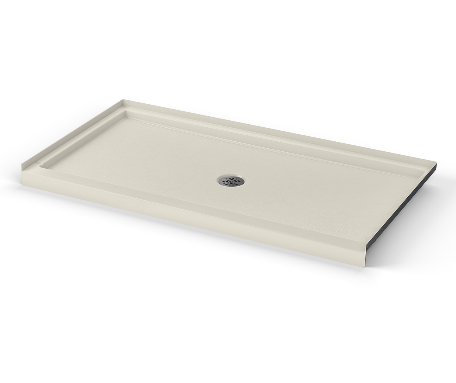 Icon SB6032 AcrylX Alcove Center Drain Shower Base in Biscuit