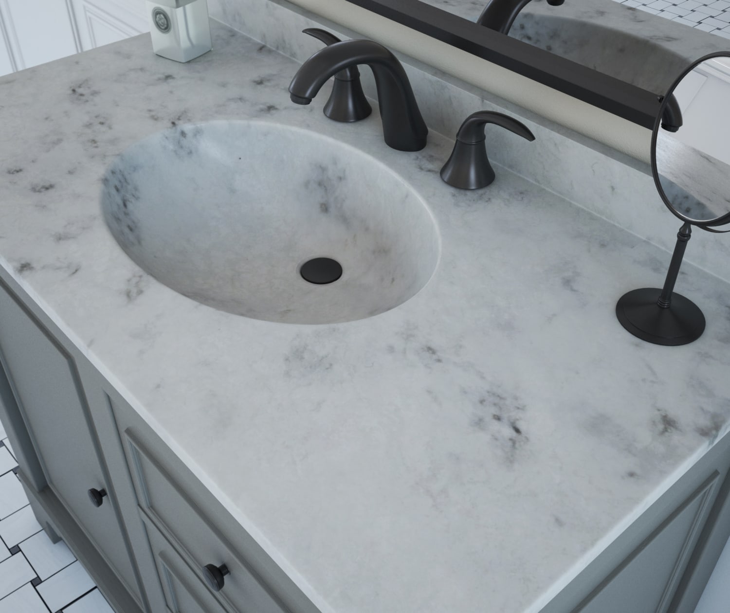 Single Bowl Vanity Top