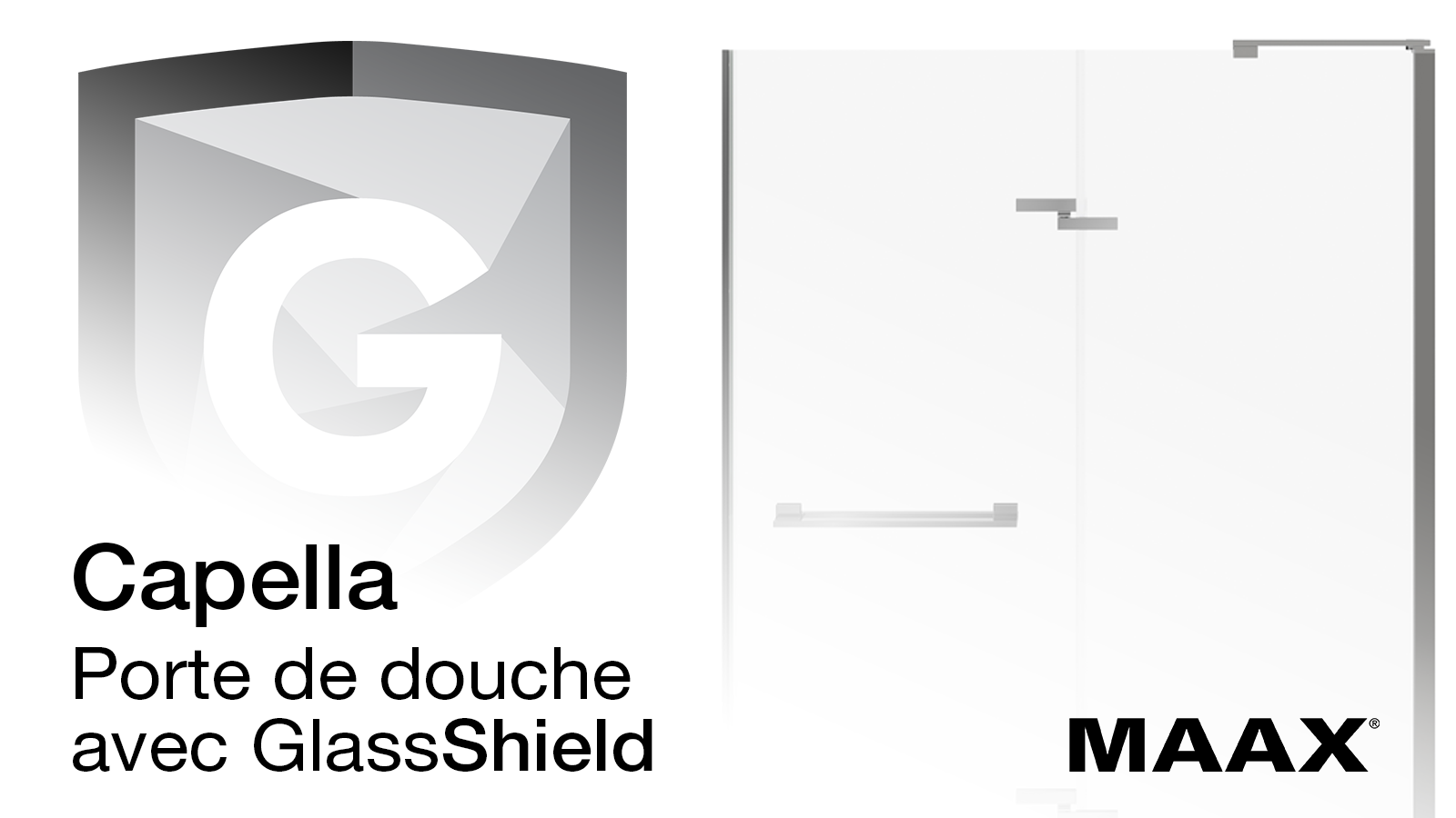 Capella porte de douche avec GlassShield