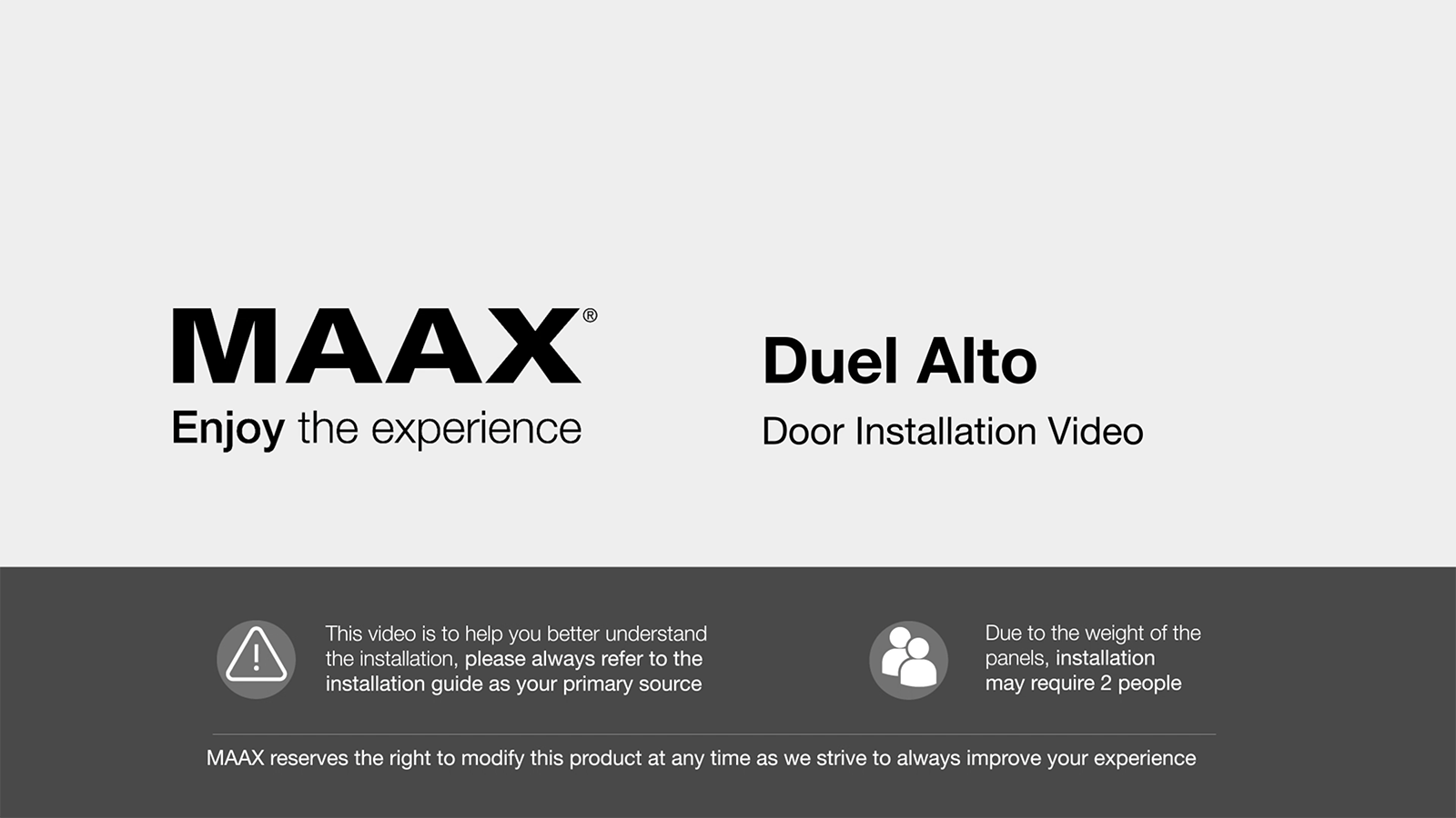 Duel Alto Installation