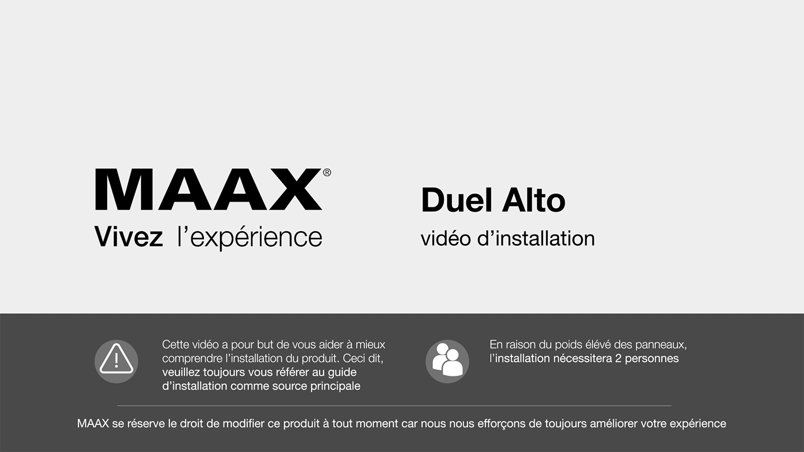 Installation de Duel Alto