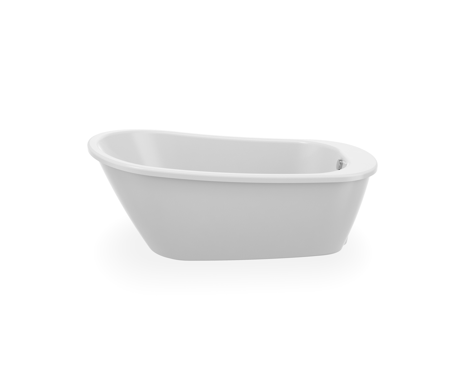 Sax 6032 AcrylX Freestanding End Drain Bathtub in White with 